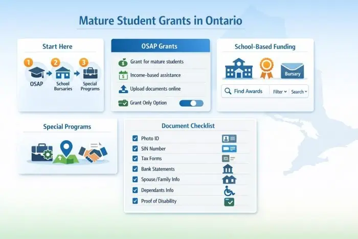Mature student grants in Ontario: what exists + where to look first